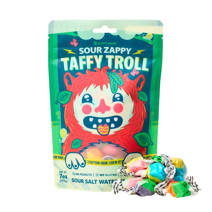 Sour Zappy Taffy Troll Bag for wholesale by Taffy Shop