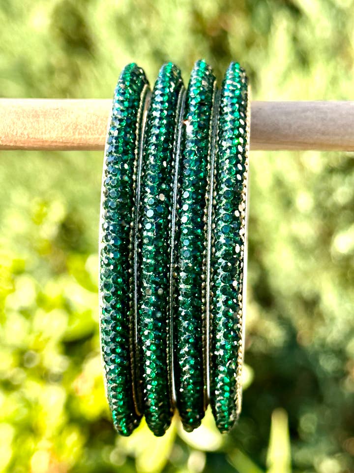 Grøn lille bredde Crystal armbånd armbånd for engroshandel hos Celebration Blings