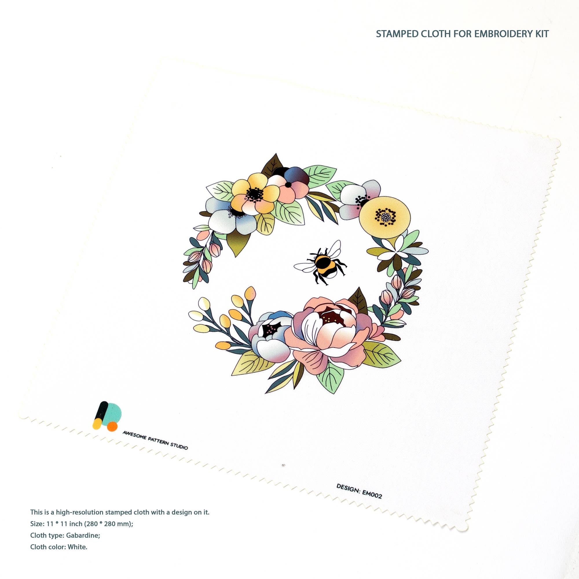 Awesome Pattern Studio - Wholesale Embroidery/Cross Stitch Supplies - Cute House Plants Embroidery Kit5