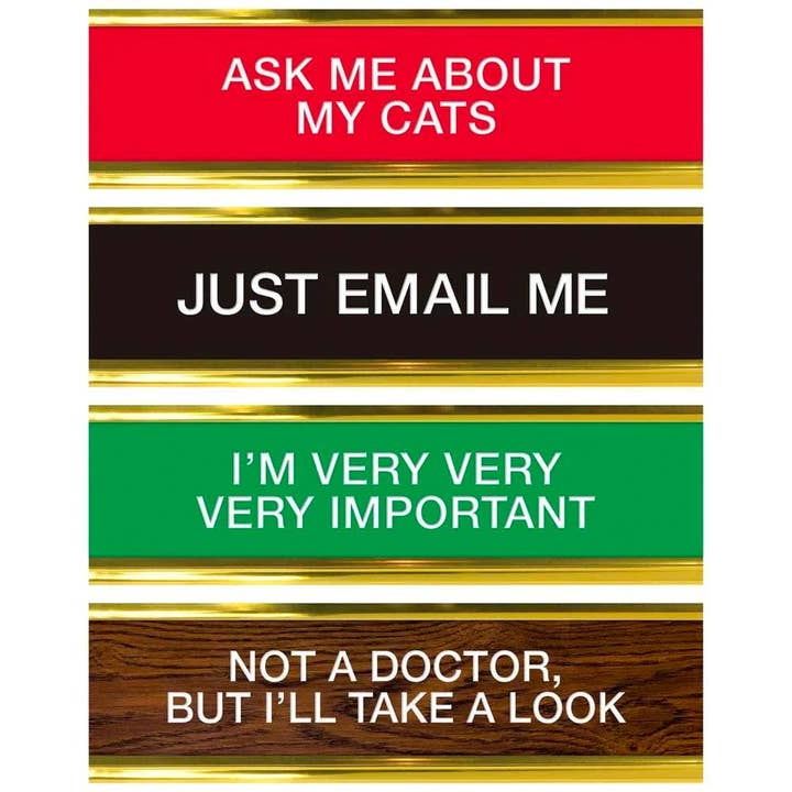 Fred & Friends - Wholesale Desk/Tabletop Sign - Daily Desk Plaque - Desktop Flip Book - 50 Fun Phrases3