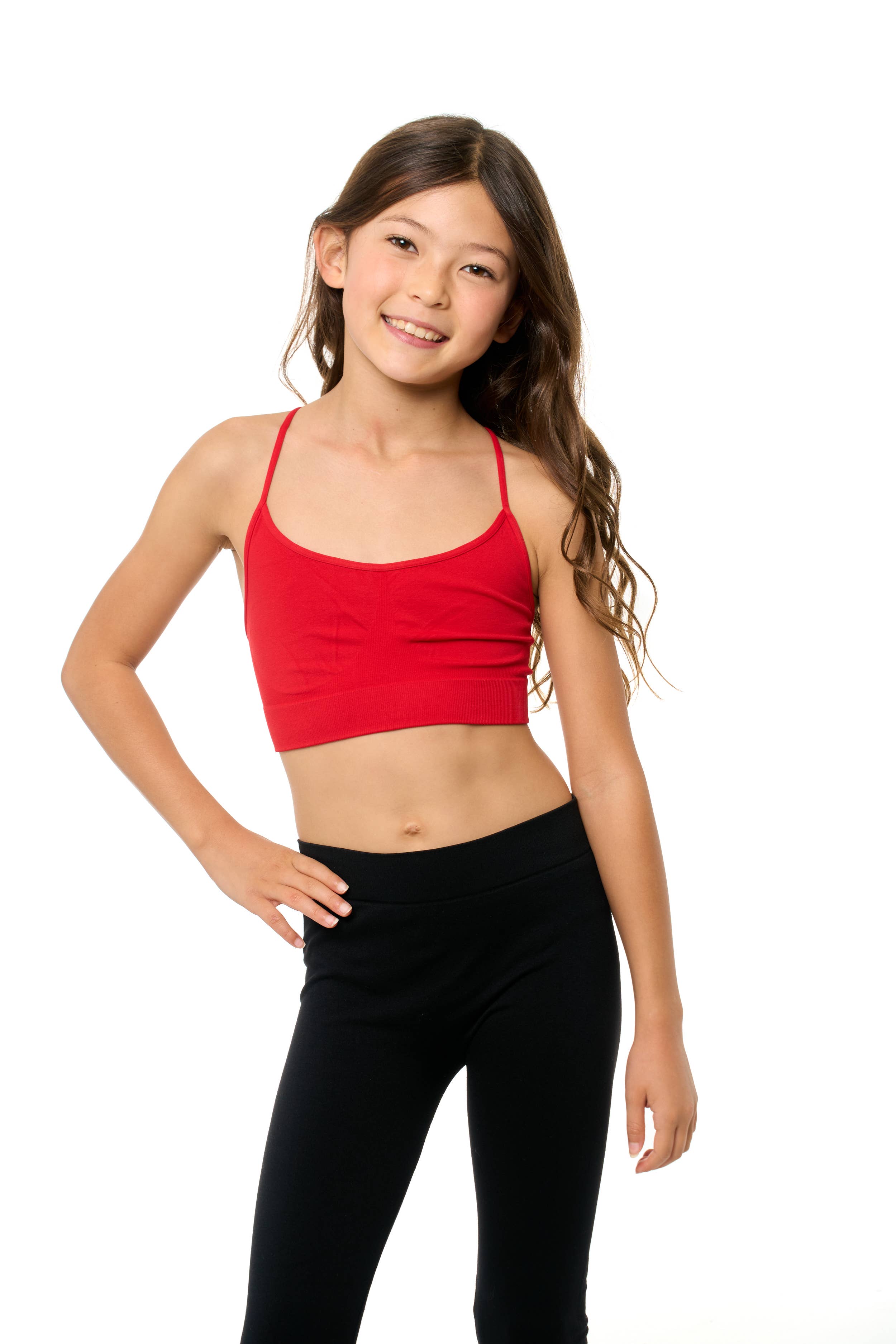 Malibu Sugar - Vendita all'ingrosso Intimo - Bambini - Reggiseno Racerback Cami Ragazze Taglia Unica11