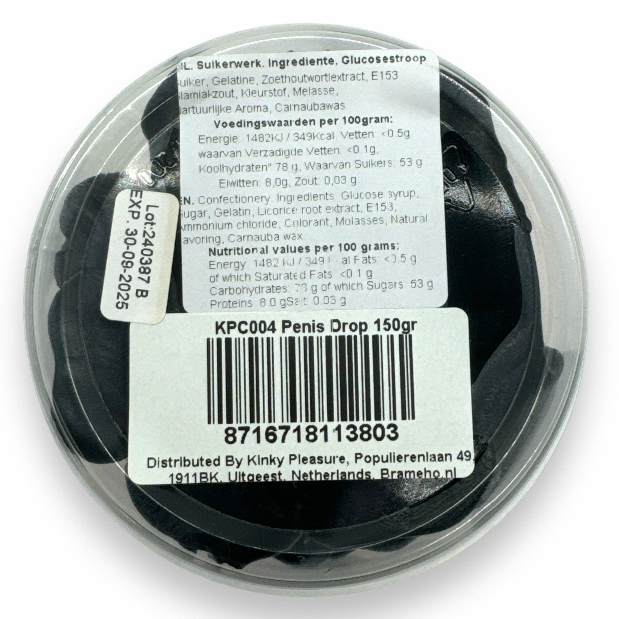 Kinky Pleasure - Vente Bonbons gélifiés - Kinky Pleasure - KPC004 - Bonbons Super Fun en forme de Willy - Réglisse - 150 grammes6