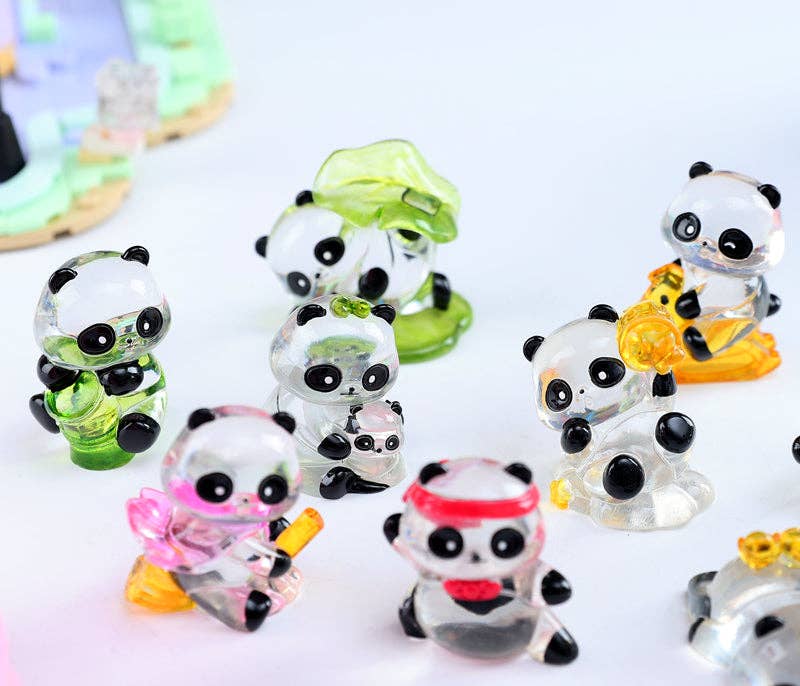 BCmini - Wholesale Decorative Figurine - 71004 PANDA FIGURINE BLIND BOX-814