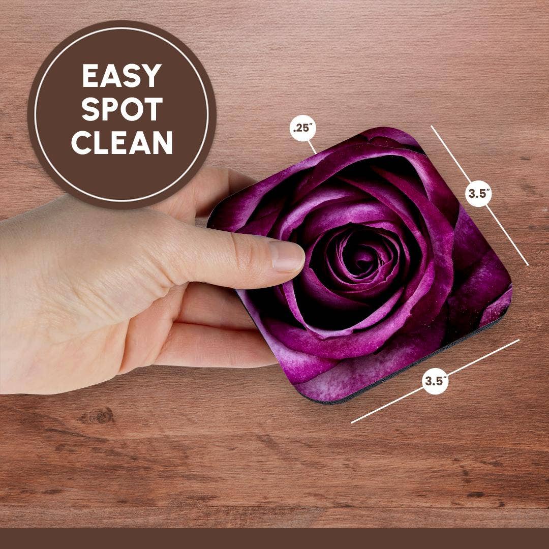 3dRose – Engroshandel Bordskånere – 3dRose, Billede af Makro Blommefarvet Rose Med Alle Dens Lag, Bordskåner13