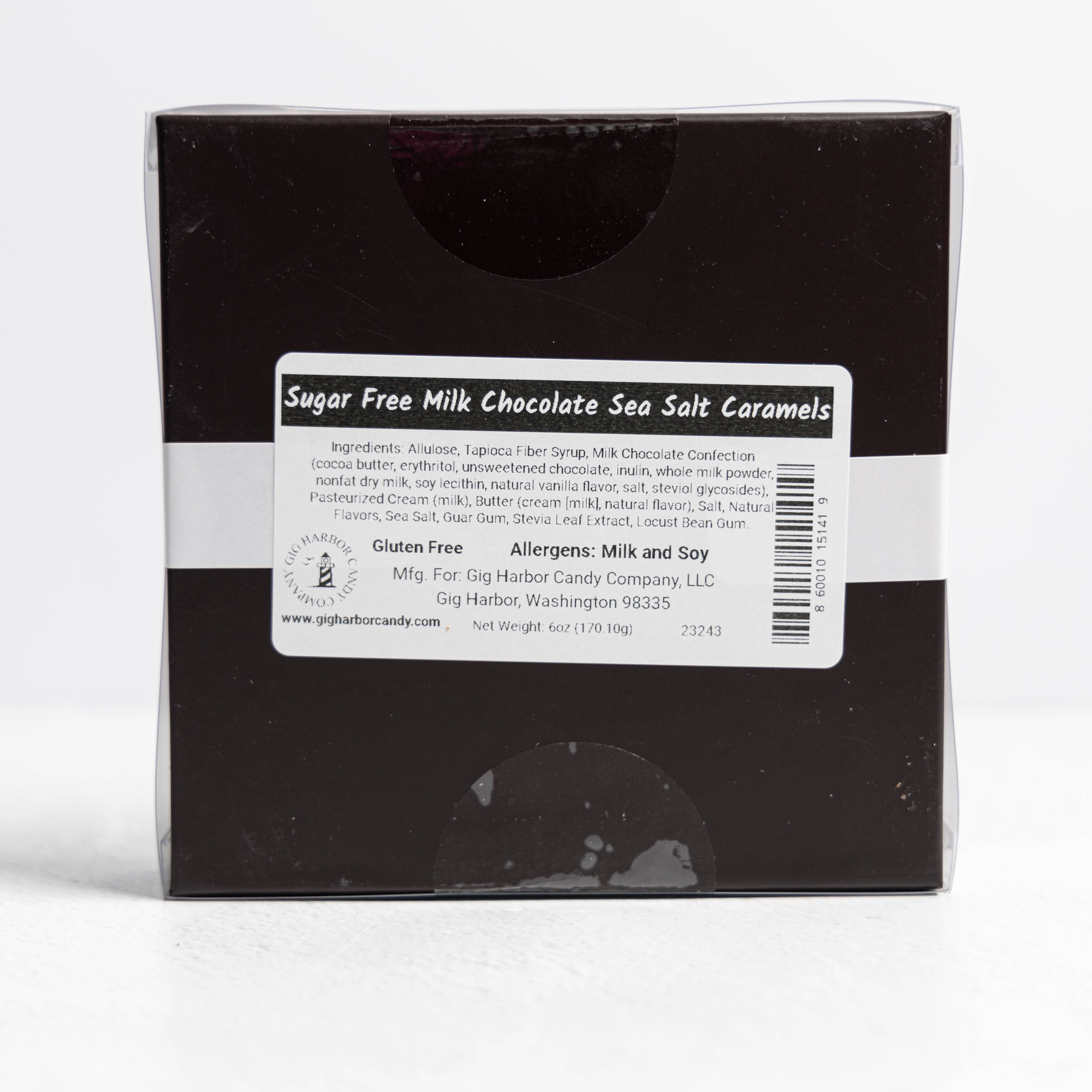 Gig Harbor Candy Company – Großhandel Süßigkeiten mit Schokoglasur – Zuckerfreie Milchschokolade-Salzkaramellen4