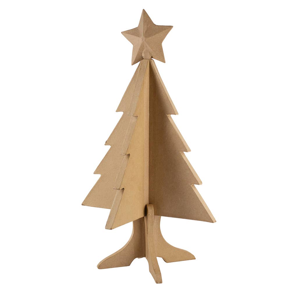 Factory Direct Craft - Wholesale Ornament Set - Foldable Paper Mache Christmas Tree with Box4