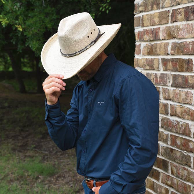 Natural Fine Mexican Palm Tycoon Cowboy Hat - Style Wyatt for wholesale on Faire
