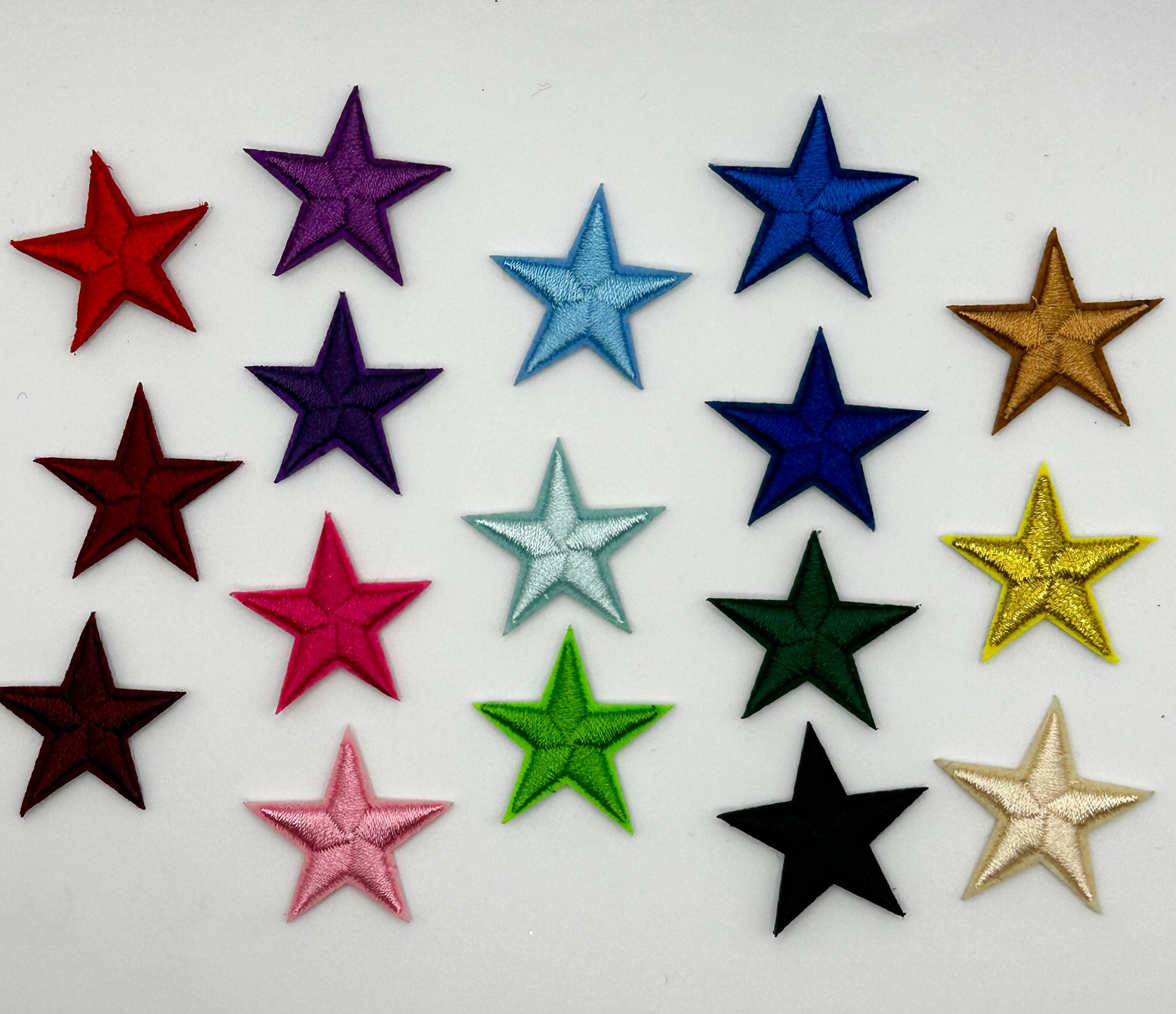 Texas Transfers – Emblema por atacado – Estrelas Coloridas 1" EMBLEMA0