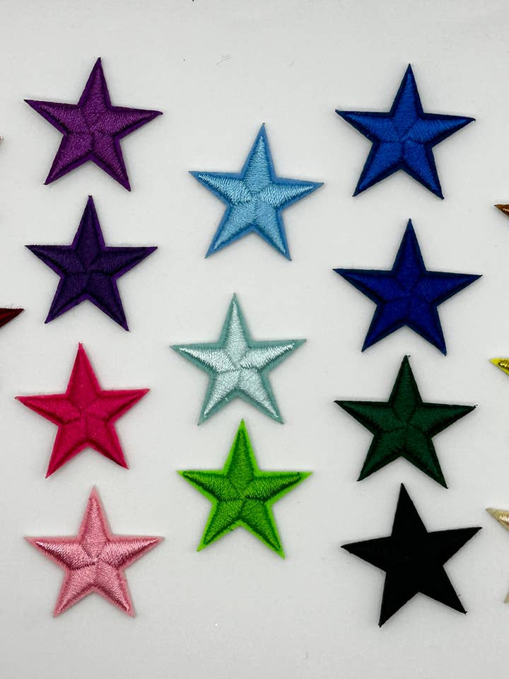 Colorful Stars 1" PATCH for wholesale by Texas Transfers