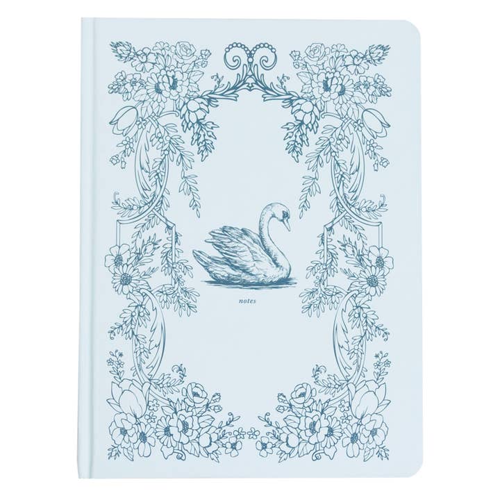 Blue Swan Journal, Hardcover Stationary for wholesale by Pearhead