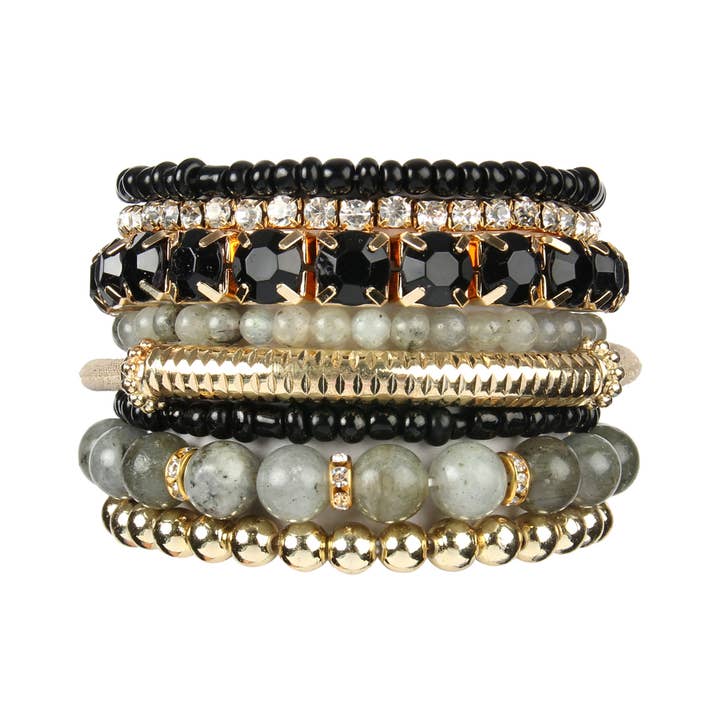 MYS Wholesale Inc - Wholesale Jewelry Set - Plus Size Stack-Able Beads Bracelet Set4