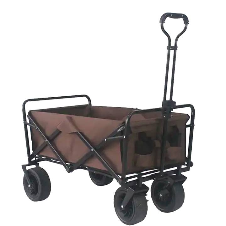 Folding Beach Utility Wagon – Heavy Duty All-Terrain Cart MSBCWG for wholesale by Modek Sports