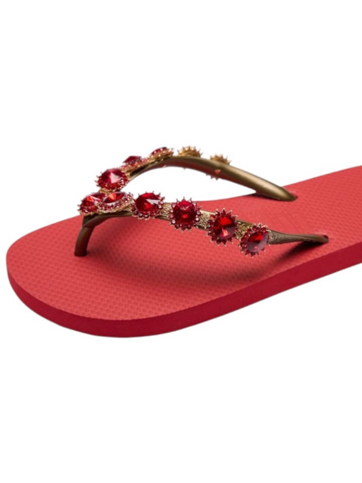 ALLYSA flip-flops med monokrom krage på tån för wholesale av CHANCLAS by simone herrera