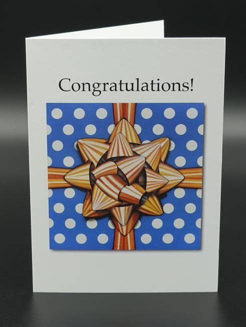 Félicitations ! Carte de vœux pour la vente par Beautiful Art Prints LLC