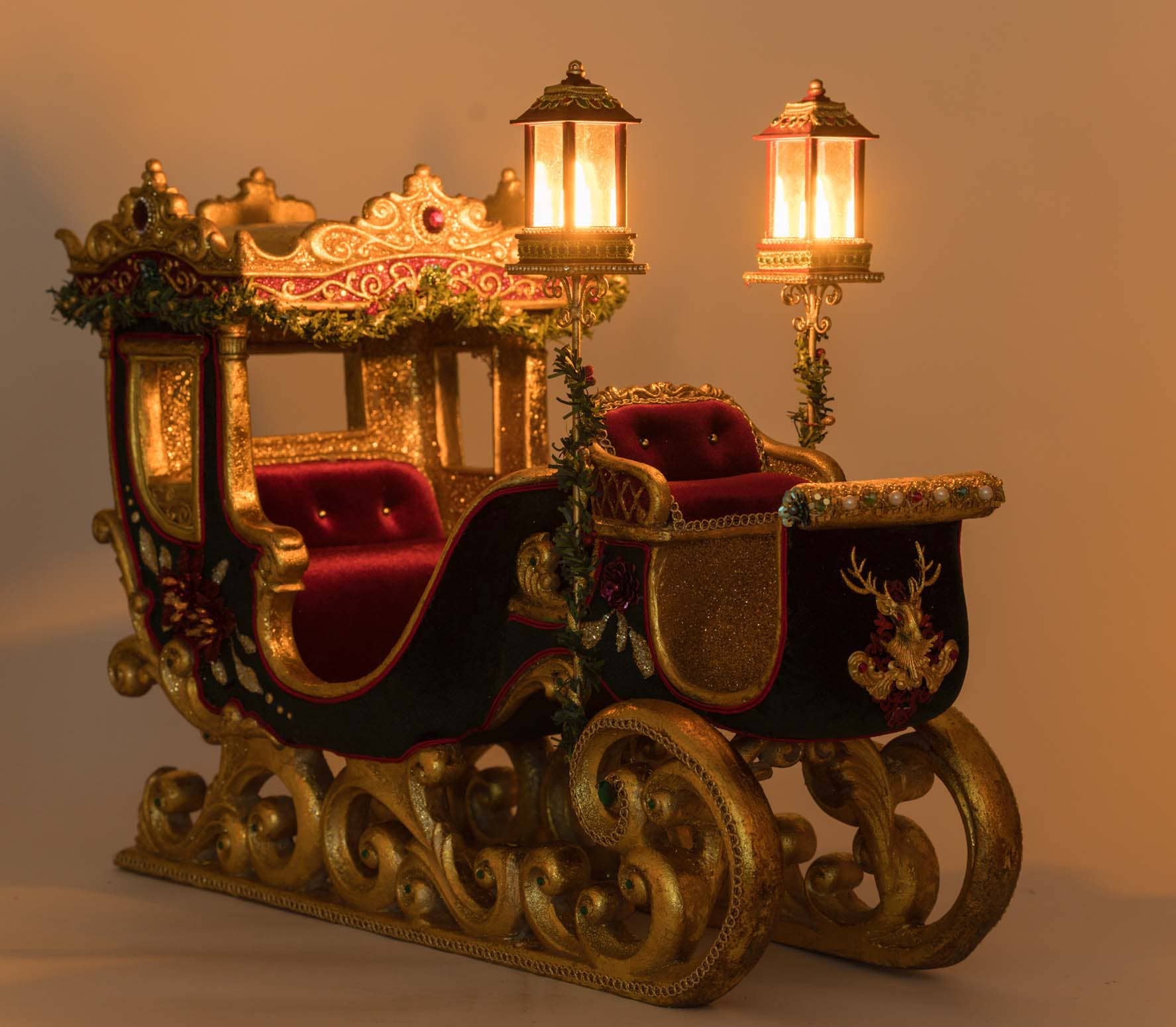 Katherine's Collection - Wholesale Christmas Decoration - Winter Balsam and Berry Sleigh5