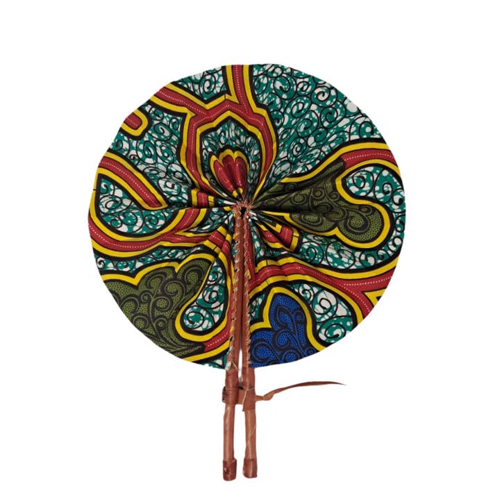 Ghanaischer Stofffächer - MG055 für den Großhandel von MadeinGhanaShop