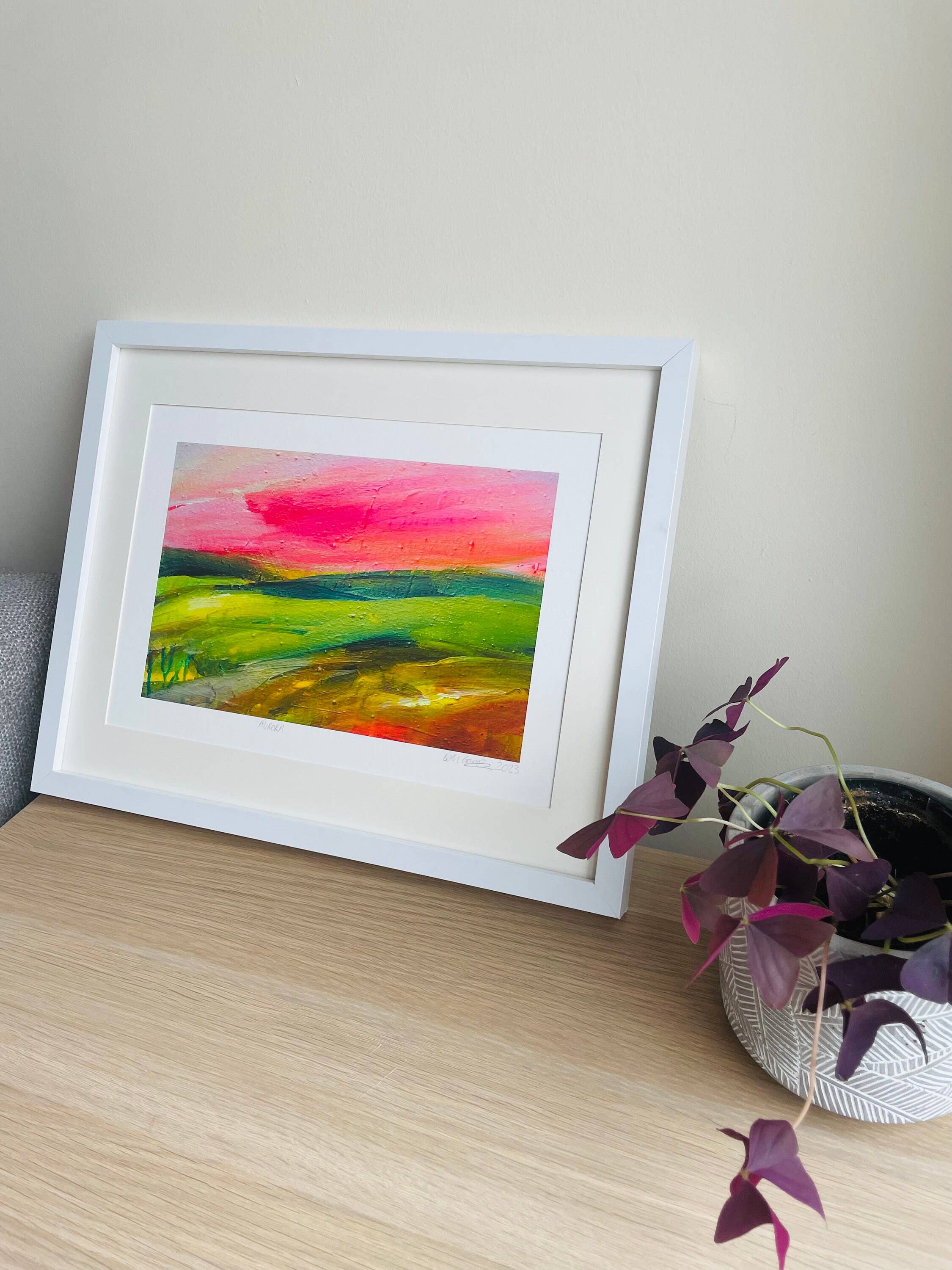 Beth Garner - Wholesale Art Print - 'Aurora', Scottish Abstract Landscape A4 Print2