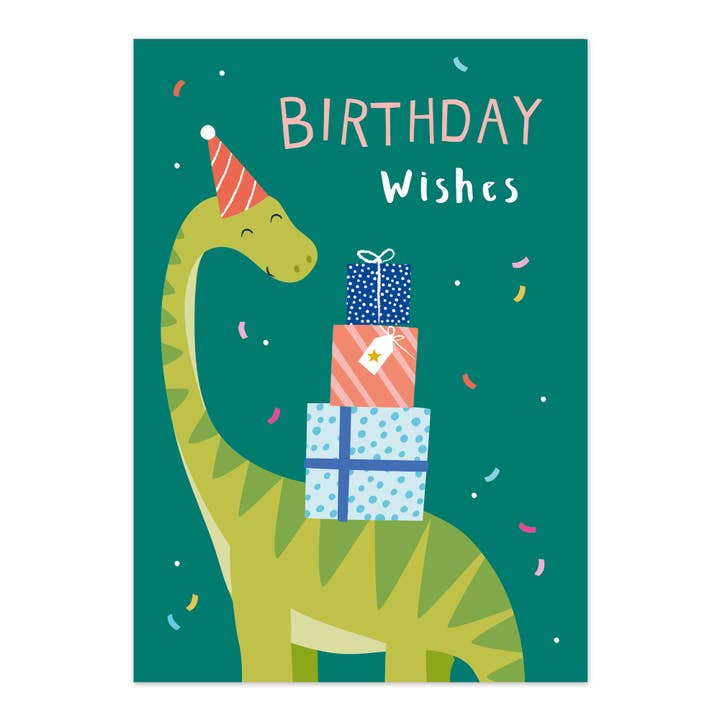 Carte de vœux d'anniversaire | Carte de fête dinosaure pour garçons pour la vente par Klara Hawkins