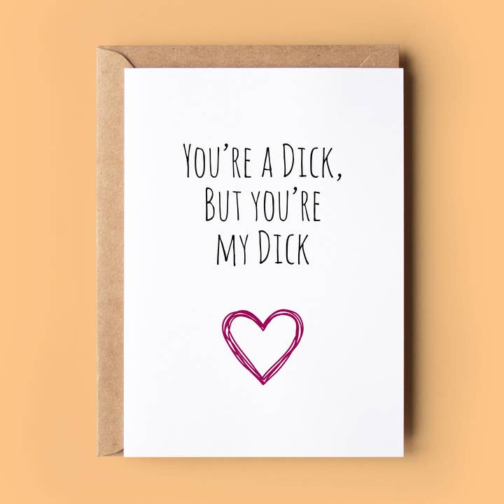 Tu es mon Dick pour la vente par Wonky Cards