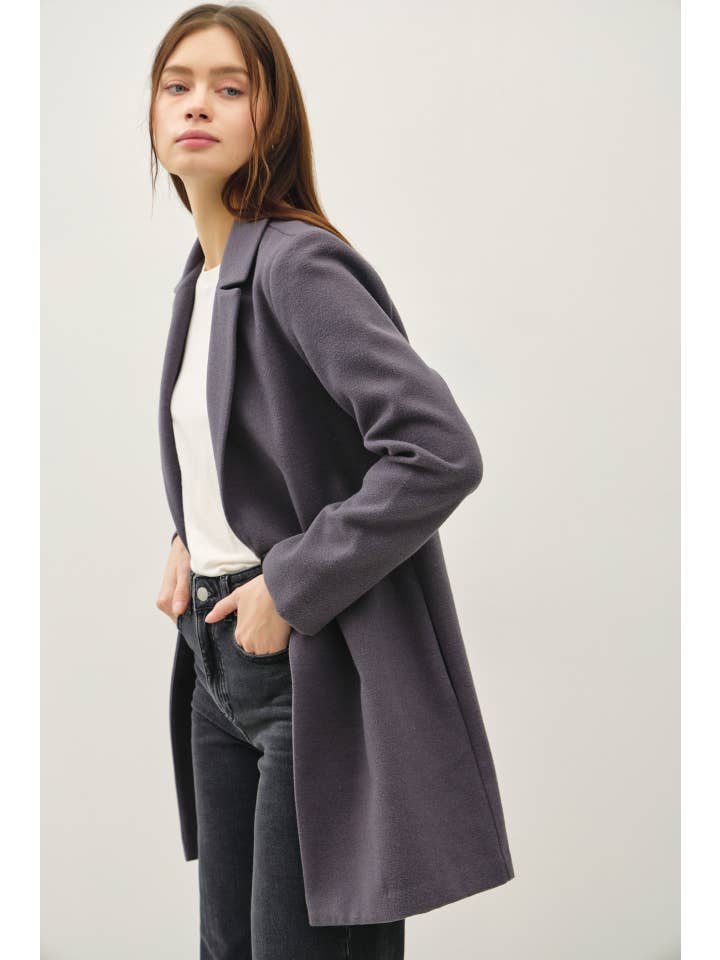 Be Cool - Wholesale Coat - Women's - WAIST TAPERED OVERCOAT