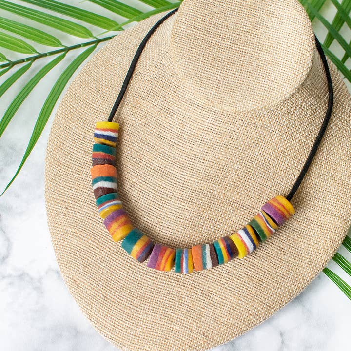 Rock Candy Necklace - Rainbow for wholesale by Global Mamas