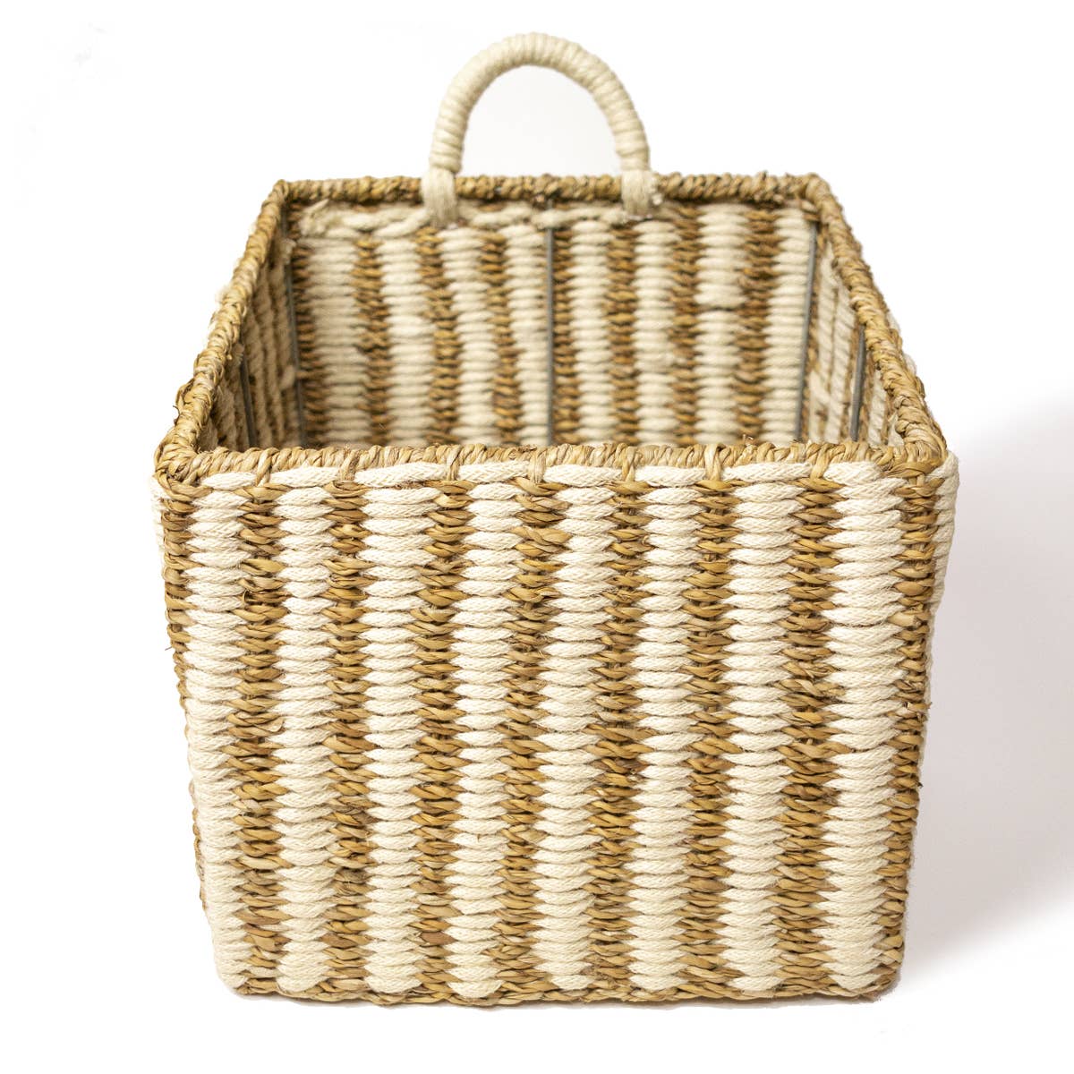 KORISSA - Wholesale Basket - Handwoven Wicker Storage Basket • Ula Square Basket2