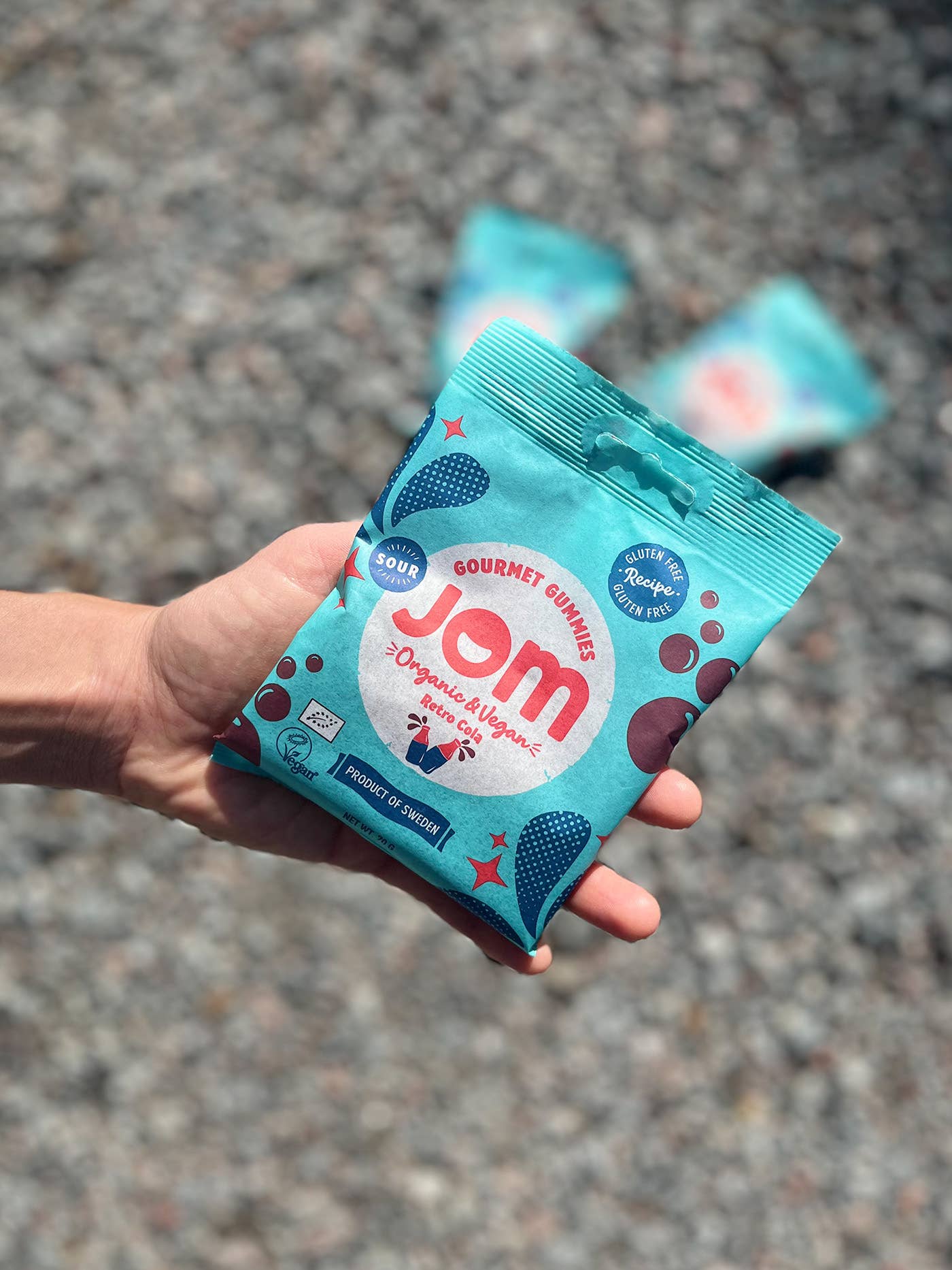 JOM - Vendita all'ingrosso Caramelle gommose - Caramelle gommose biologiche e vegane alla cola acidula in stile retro svedese3