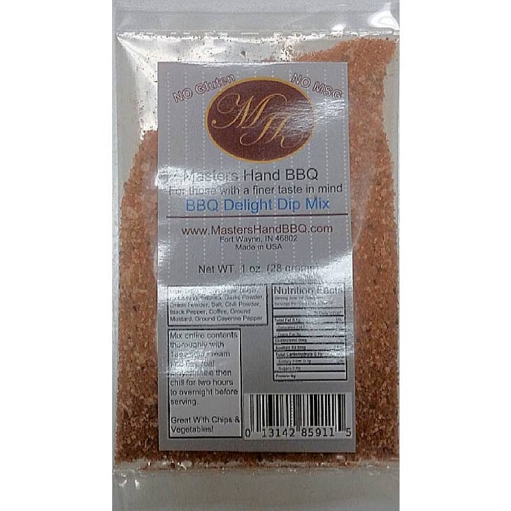 BBQ Delight Dip Mix 10DO1 for wholesale by Master's Hand BBQ