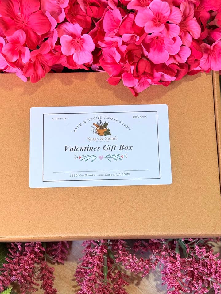 Valentine's Gift Box for wholesale by Sage & Stone Apothecary