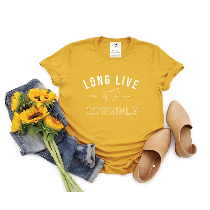 Blonde Ambition Apparel & Designs - Wholesale Screen Printed T-Shirt - Women's - Long Live Cowgirls Tee6