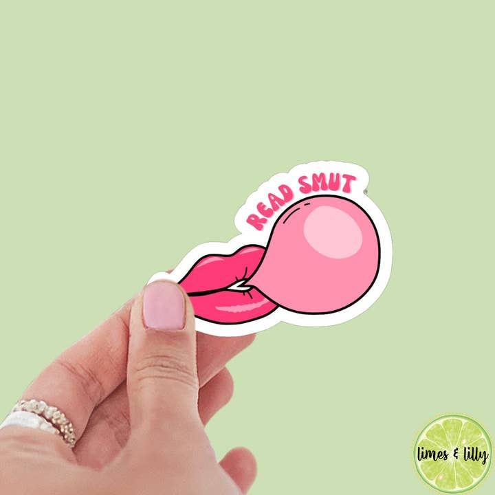 Leggi adesivi SMUT mouth bubble spicy bookish, dark romance, adesivi per libri, kindle, laptop, lettore di romance, impermeabili, adesivi smut, smut per la vendita all'ingrosso da parte di Limes & Lilly