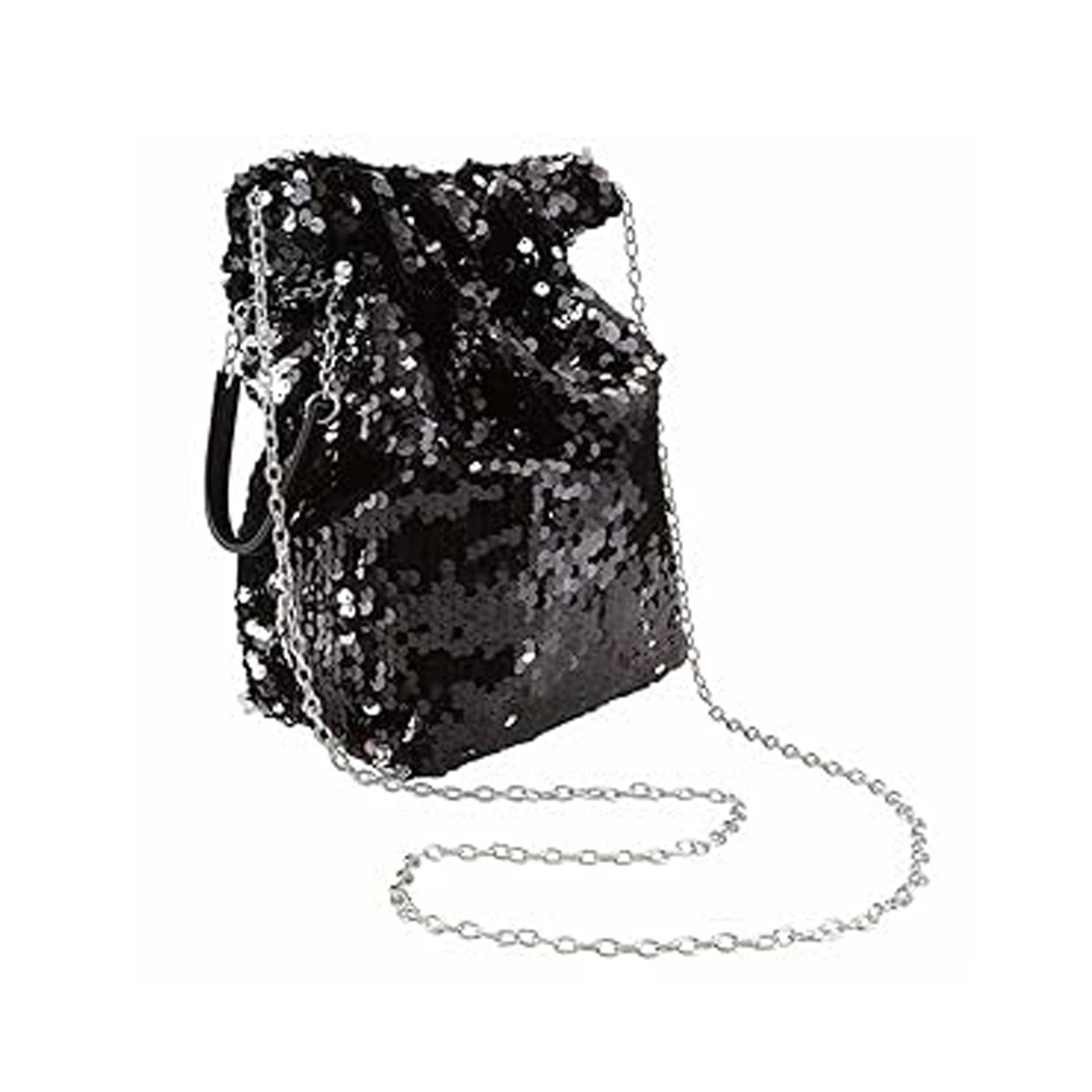 Papaya Fashion Ltd – wholesale Påse med dragsko – Dam – CC343-Mångsidig 3-vägs paljettväska2