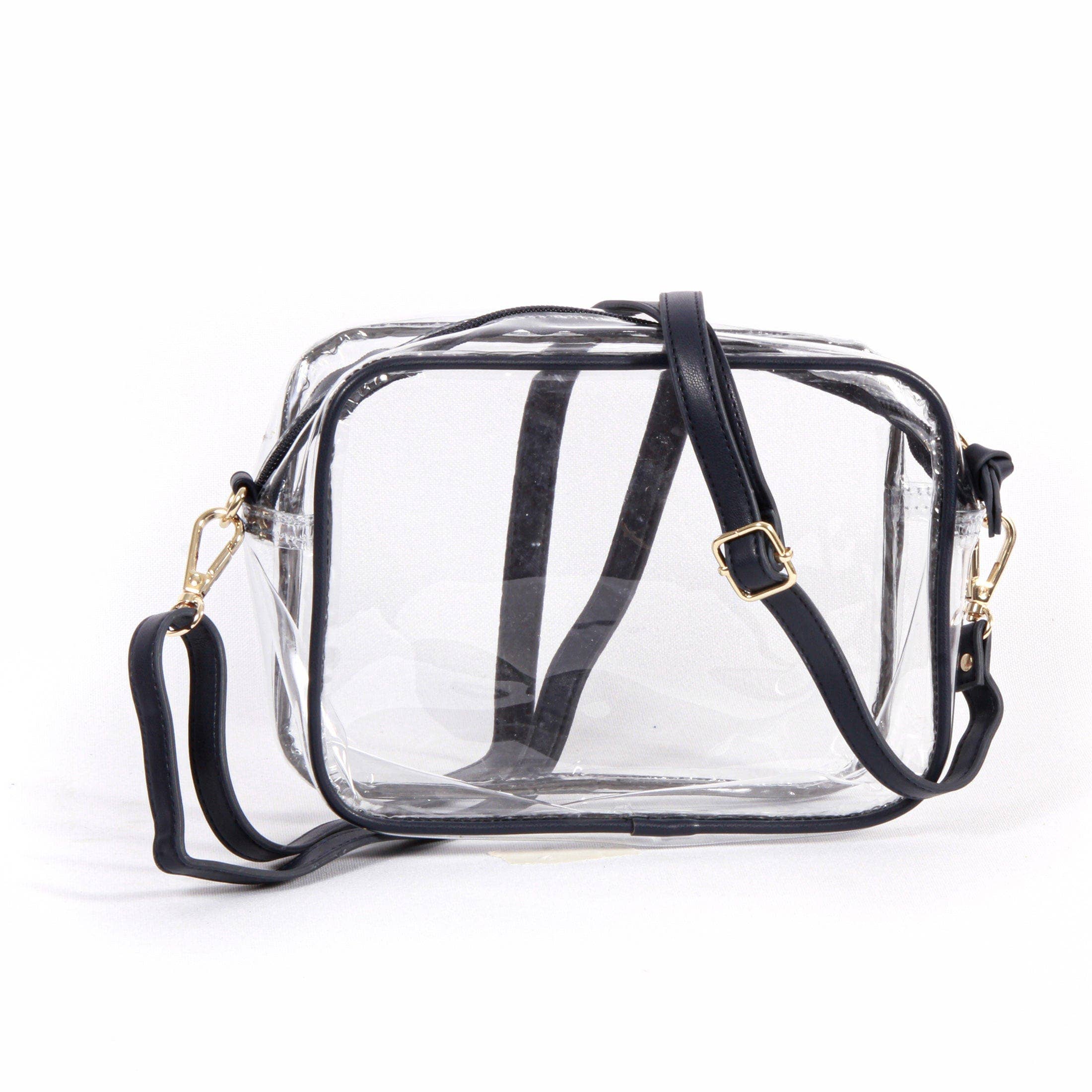 Desden - Wholesale Crossbody Bag - Women's - Bridget Clear Purse with Patterned Shoulder Straps - Iowa1