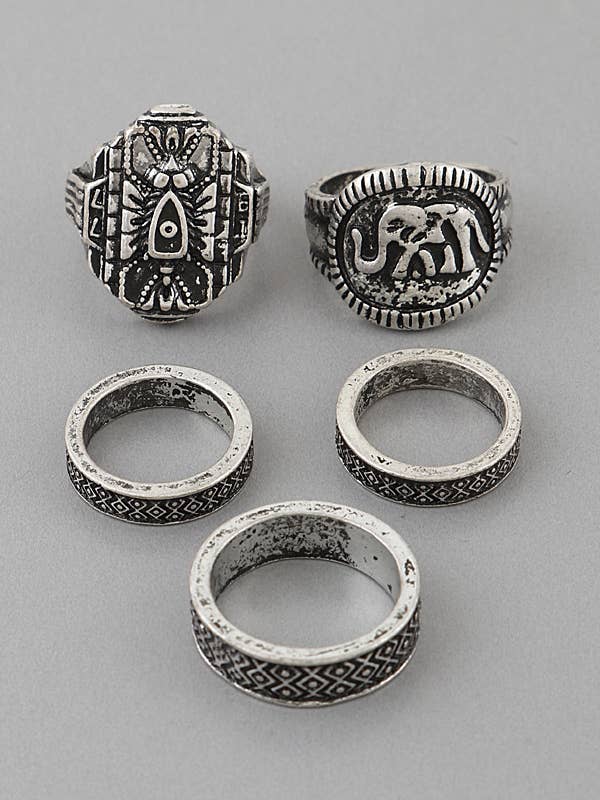 Etniske Ringe Set for engroshandel hos Shop Neighbors