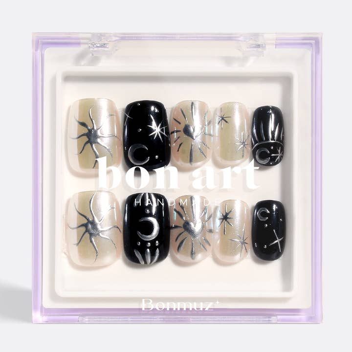 VIAI Beauty - Wholesale Press-On/Fake Nails - Monochrome Eclipse | Pro Handmade Gel Nails0