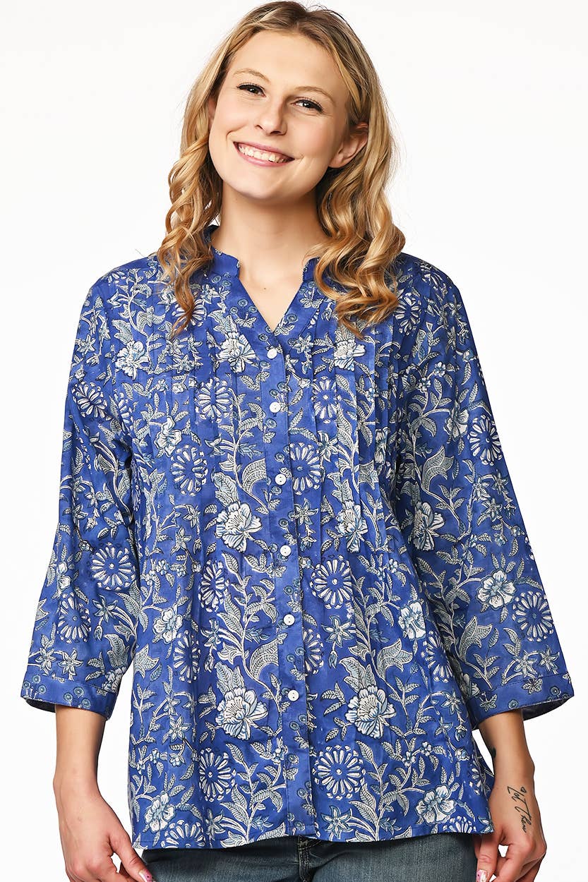 Sevya Handmade - Vendita all'ingrosso Tunica - Donna - Tuniche Tamira Block Print16