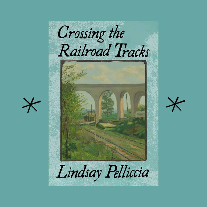 Attraversando i binari della ferrovia, di Lindsay Pelliccia per la vendita all'ingrosso da parte di Bottlecap Press