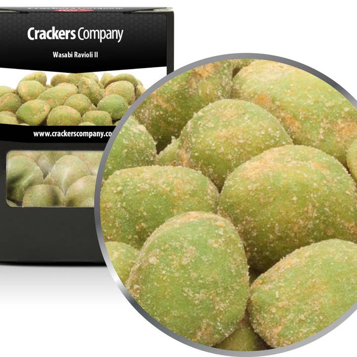 wasabi ravioli II PU met 32 stuks. en 60 g inhoud per stuk. voor wholesale door CrackersCompany