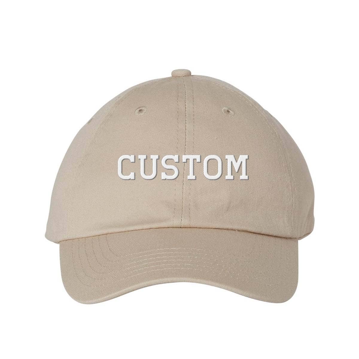 Lucky Luna Apparel – wholesale Baseball cap – Unisex – Custom Text Regular Block Embroidered Dad Hat4