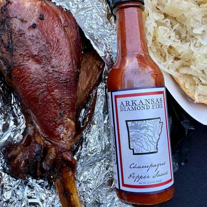 supertasterz - Wholesale Hot Sauce - ARKANSAS DIAMOND FIRE Champagne Pepper Sauce 5-oz. bottle1