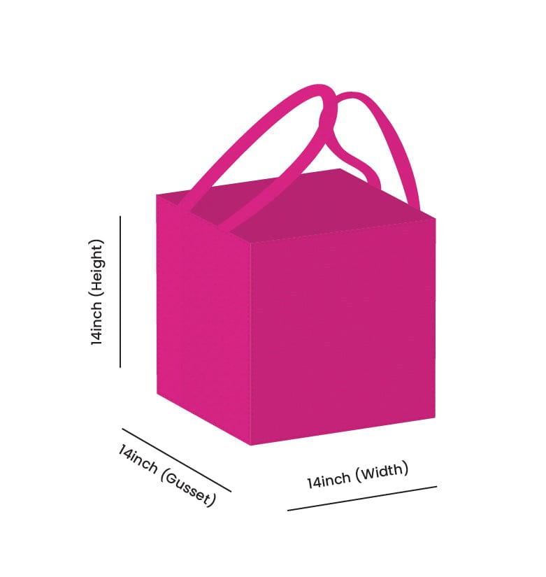 Non Woven Totes - Wholesale Gift Bag - Custom Printed Non-Woven Bakery Tote Bags - 14x14x14 | Squared Tote Bags13