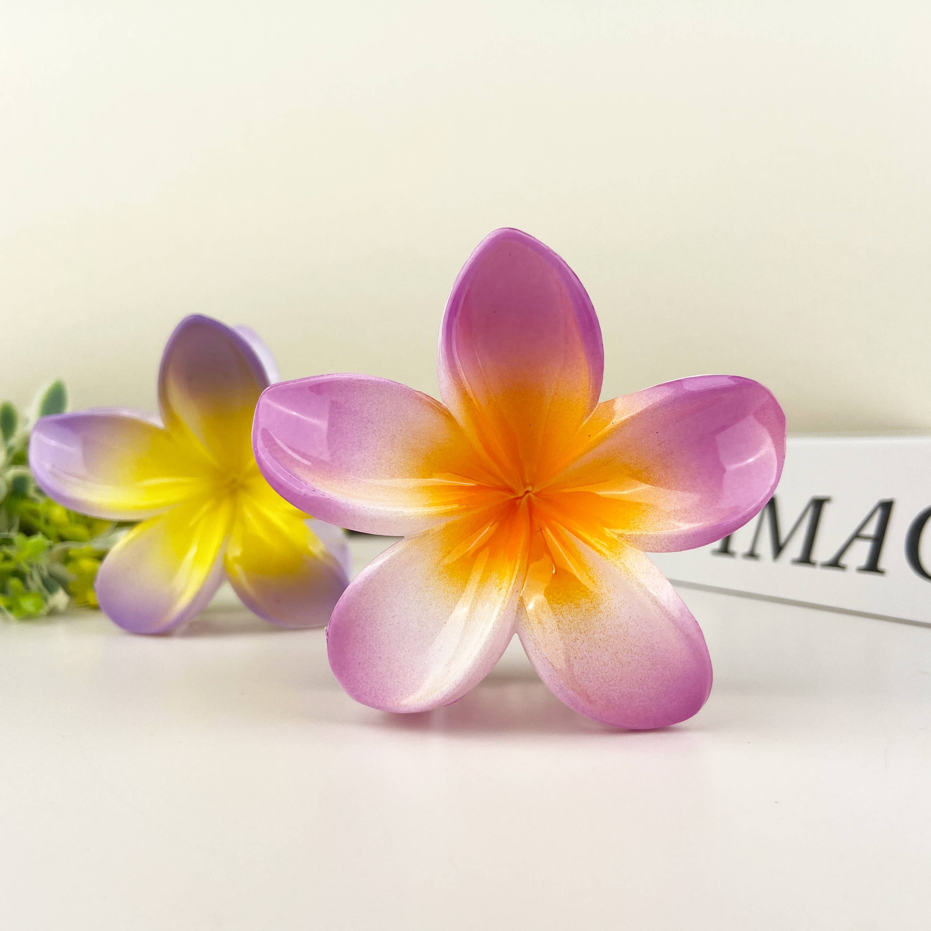 SoapElenGlen - Wholesale Hair Clip - Women's - Colorful plumeria hair Clip14