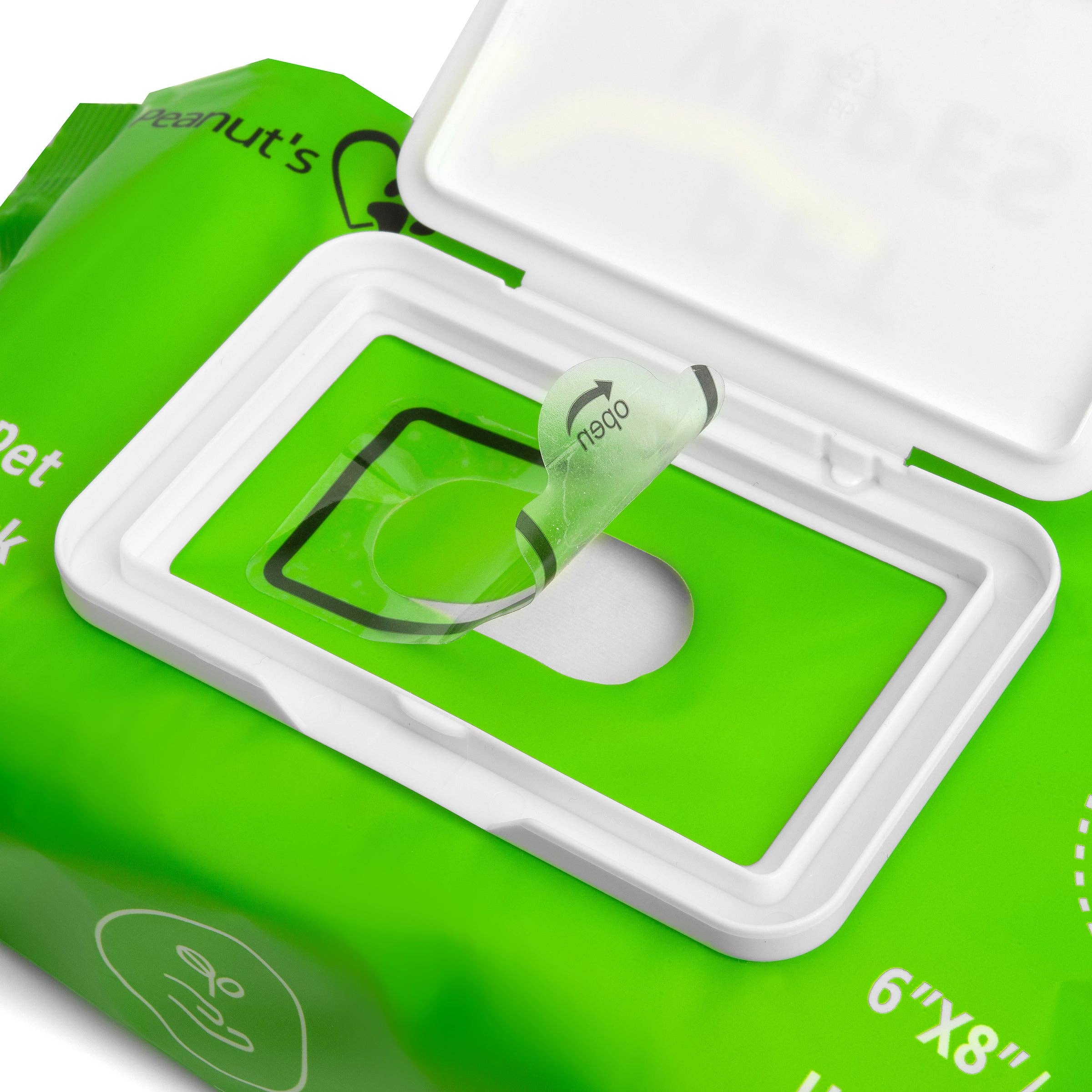 Mr. Peanut's - Wholesale Pet Grooming Aid - Dog - Mr. Peanut's Naturals Plant Based, Flushable, Compostable, Unscented Pet Wipes, 160 Count, Larger 8x6" Size3