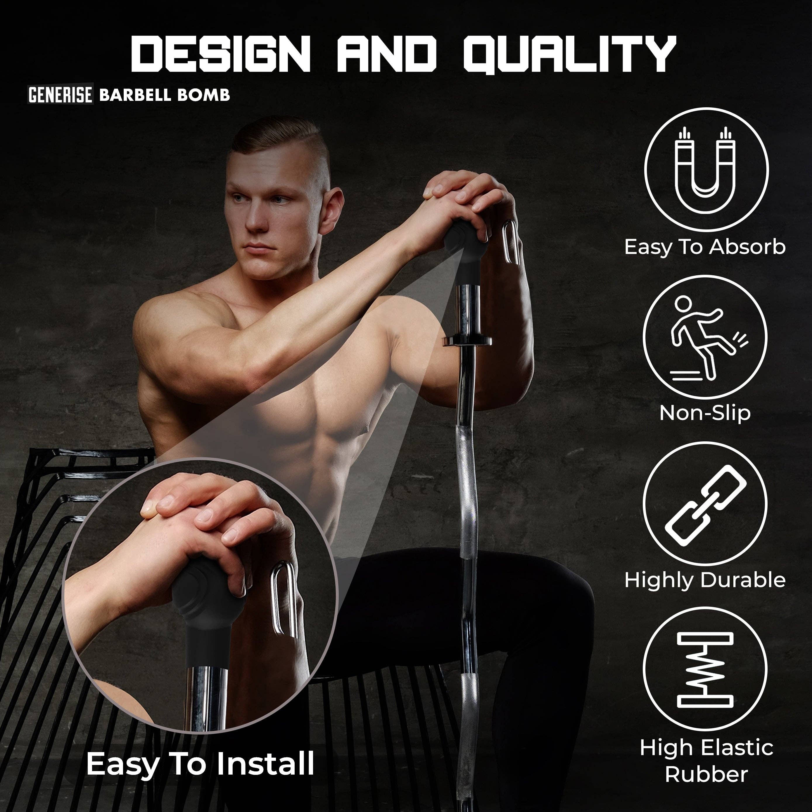 My Wholesale Warehouse - Vente Équipement de fitness - Balle antimines portable Generise « Barbell Bomb »4