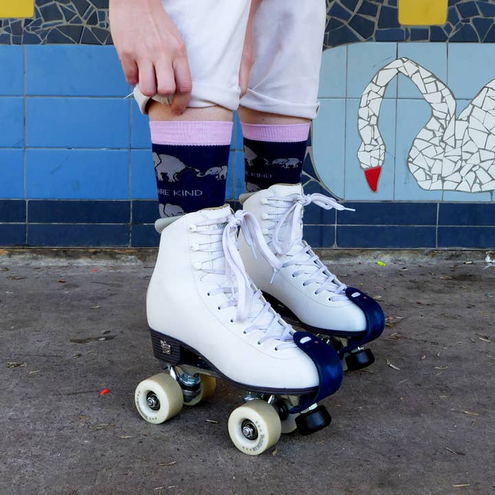 Bare Kind Socks - Wholesale Socks - Women's - Elephant Socks | Bamboo Socks | Purple Socks7