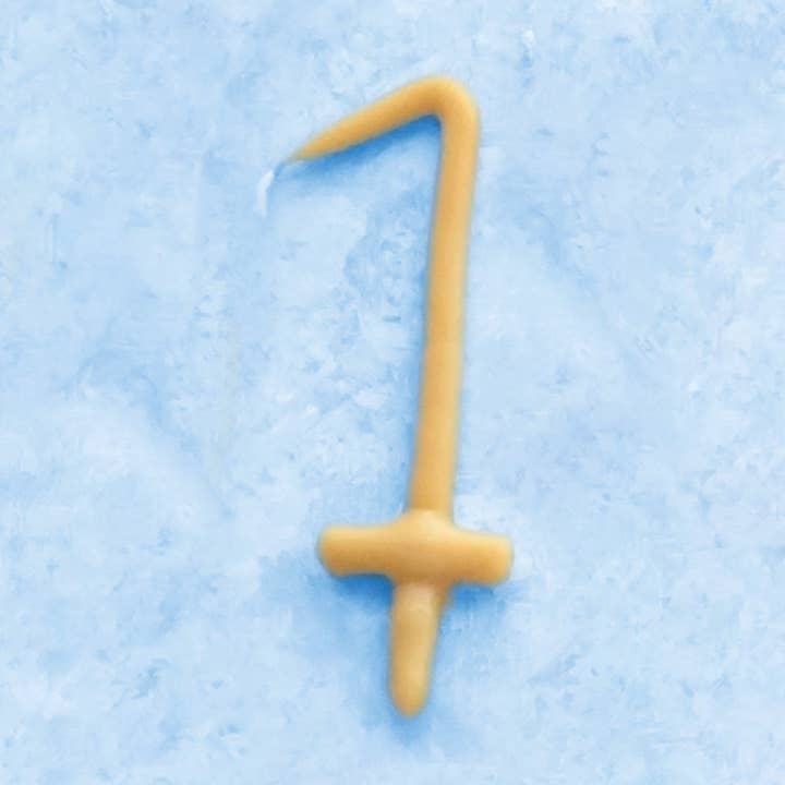 Handmade Number Birthday Beeswax Candles for wholesale by Camp Hollow Porcelain Animal Treasures