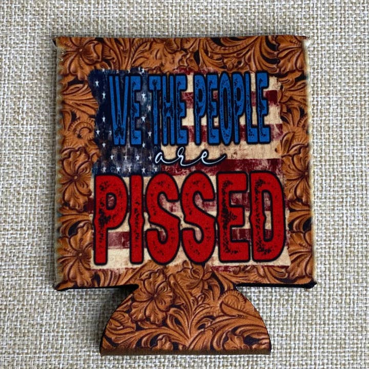 No Fringe Regular Nous, les gens, sommes énervés Koozie pour la vente par RAD Wholesale