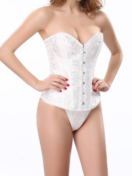 VIGOR - Wholesale Shapewear - Women's - Floral Corset for Women Lingerie Bustier Top - MOQ 10 Pcs6