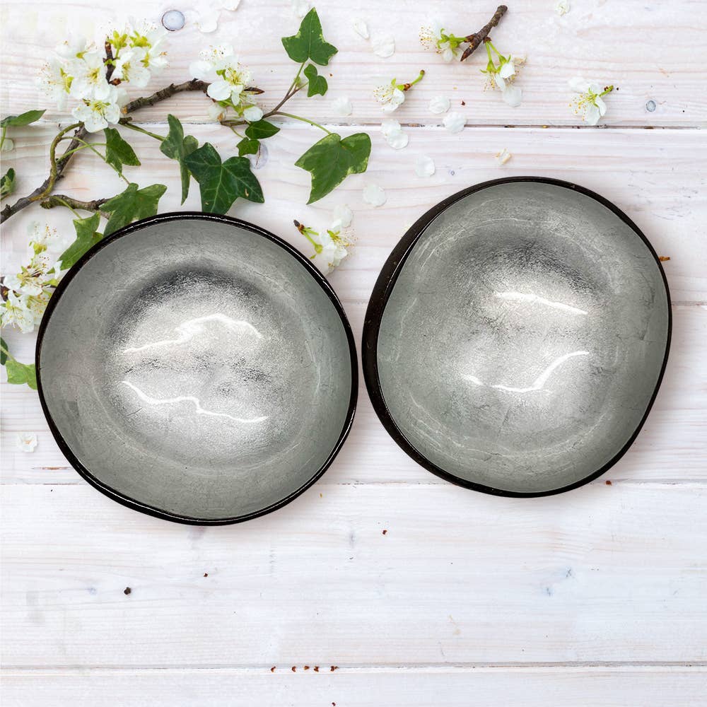 VIE - Wholesale Decorative Plate/Dish/Bowl - Hand-Painted Coconut Bowls, Lacquered, Set of 262