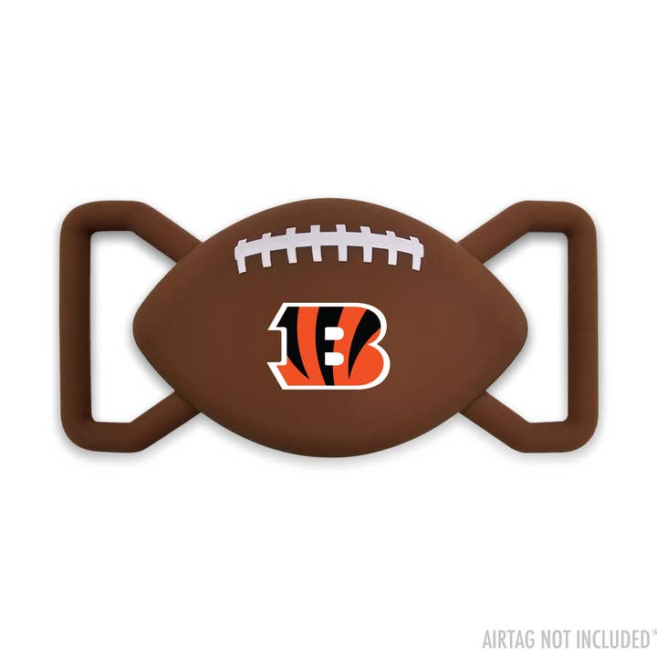 CINCINNATI BENGALS SILIKON FOTBOLL AIR TAG-HÅLLARE för wholesale av Pets First